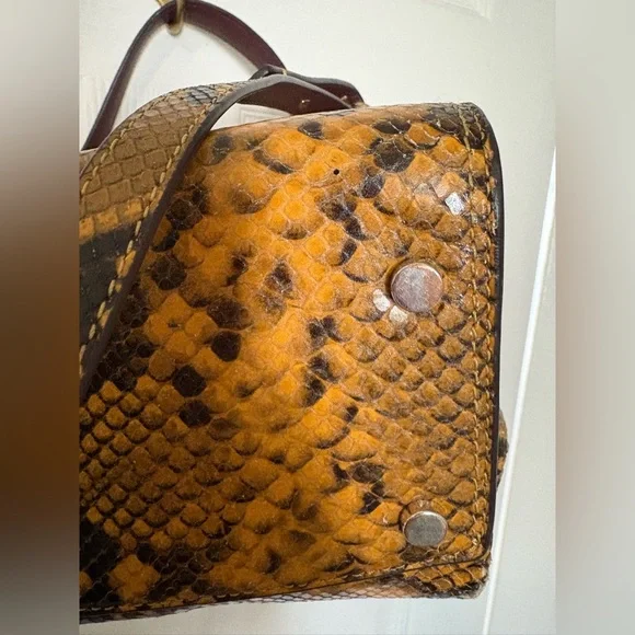 Kate Spade Romy Medium Satchel in Python-Embossed Leather | Fall 2019 Runway Bag - Picture 12 of 16